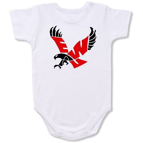 Eastern Washington Eagles Baby Bodysuit Creeper #01